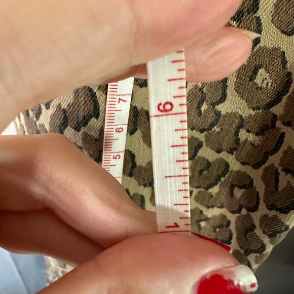 Lucky Brand Jeans 25 Leopard Print Brown High Rise Straight Bridgette Ankle - Picture 12 of 13